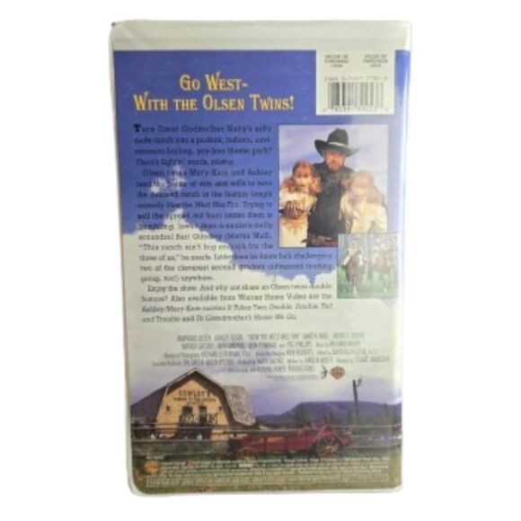 How the West Was Fun VHS 1994 Mary-Kate Olsen Ashley Olsen w/Original Insert - Picture 2 of 9